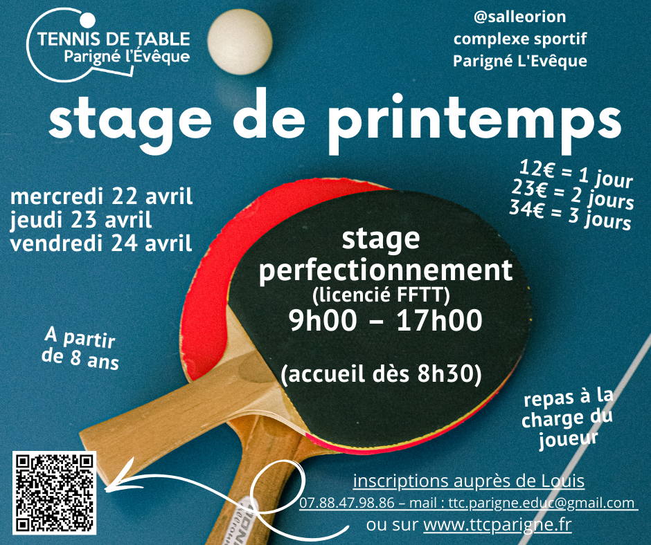 Retour sur les stages performance de printemps