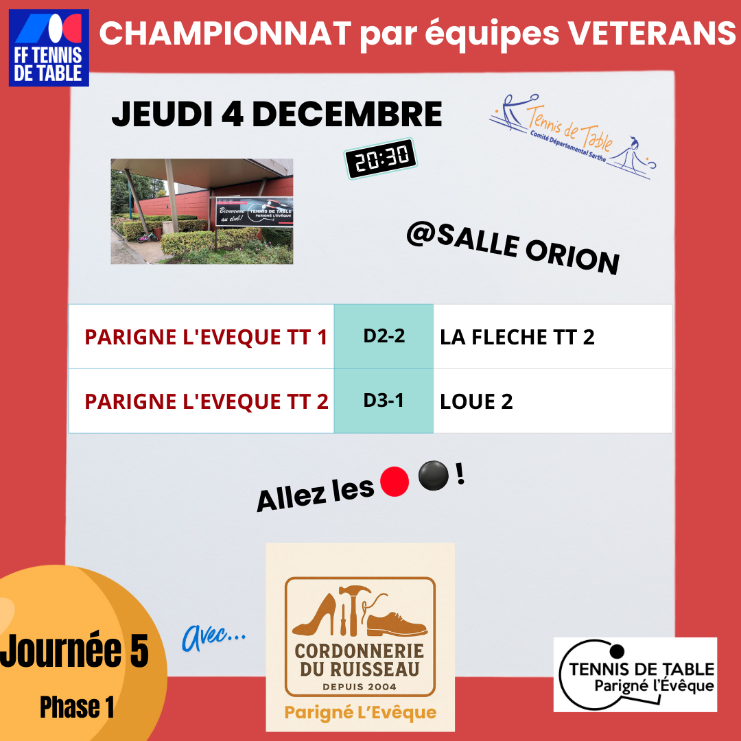 championnat vétérans Ph1 J5