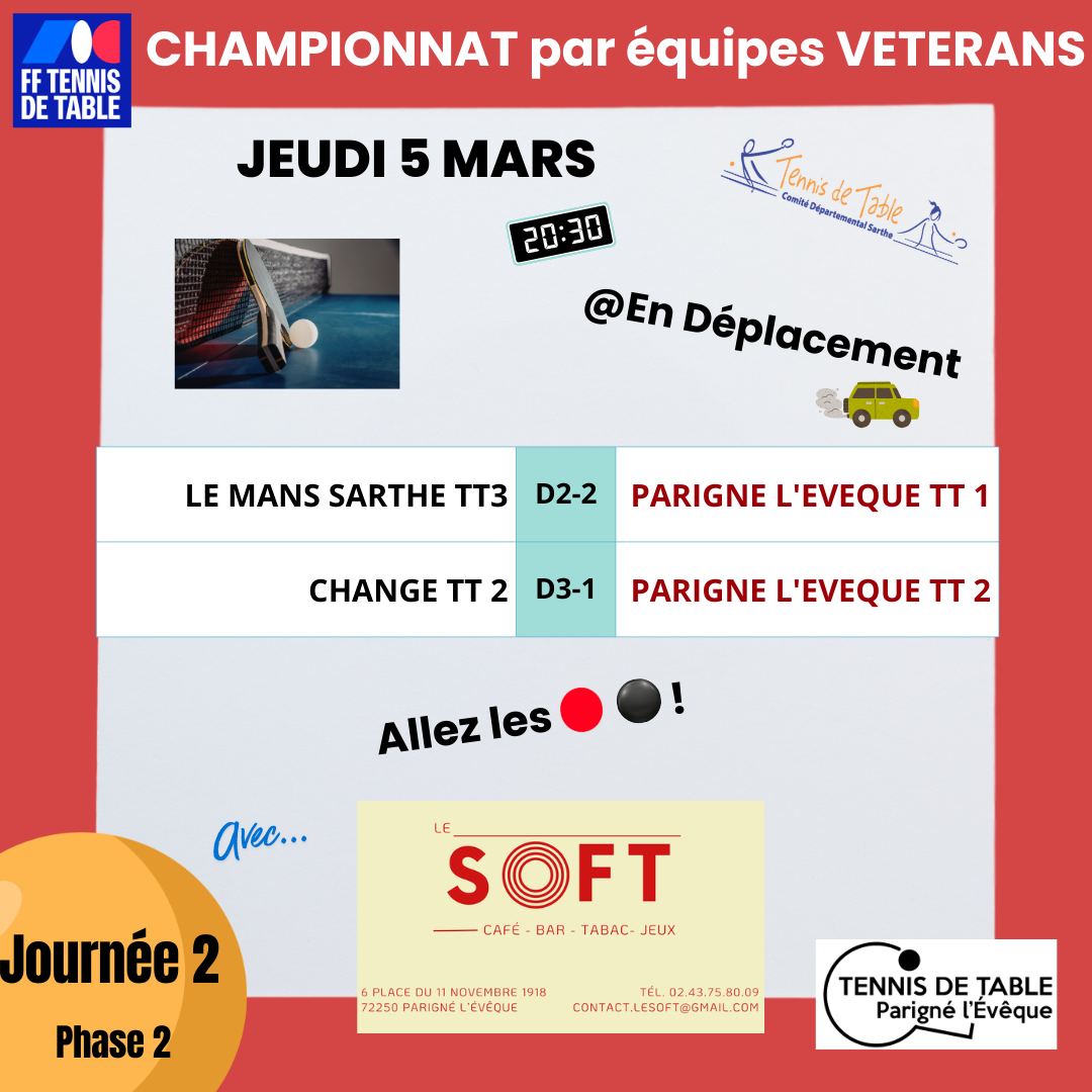 championnat vétérans Ph2 J2