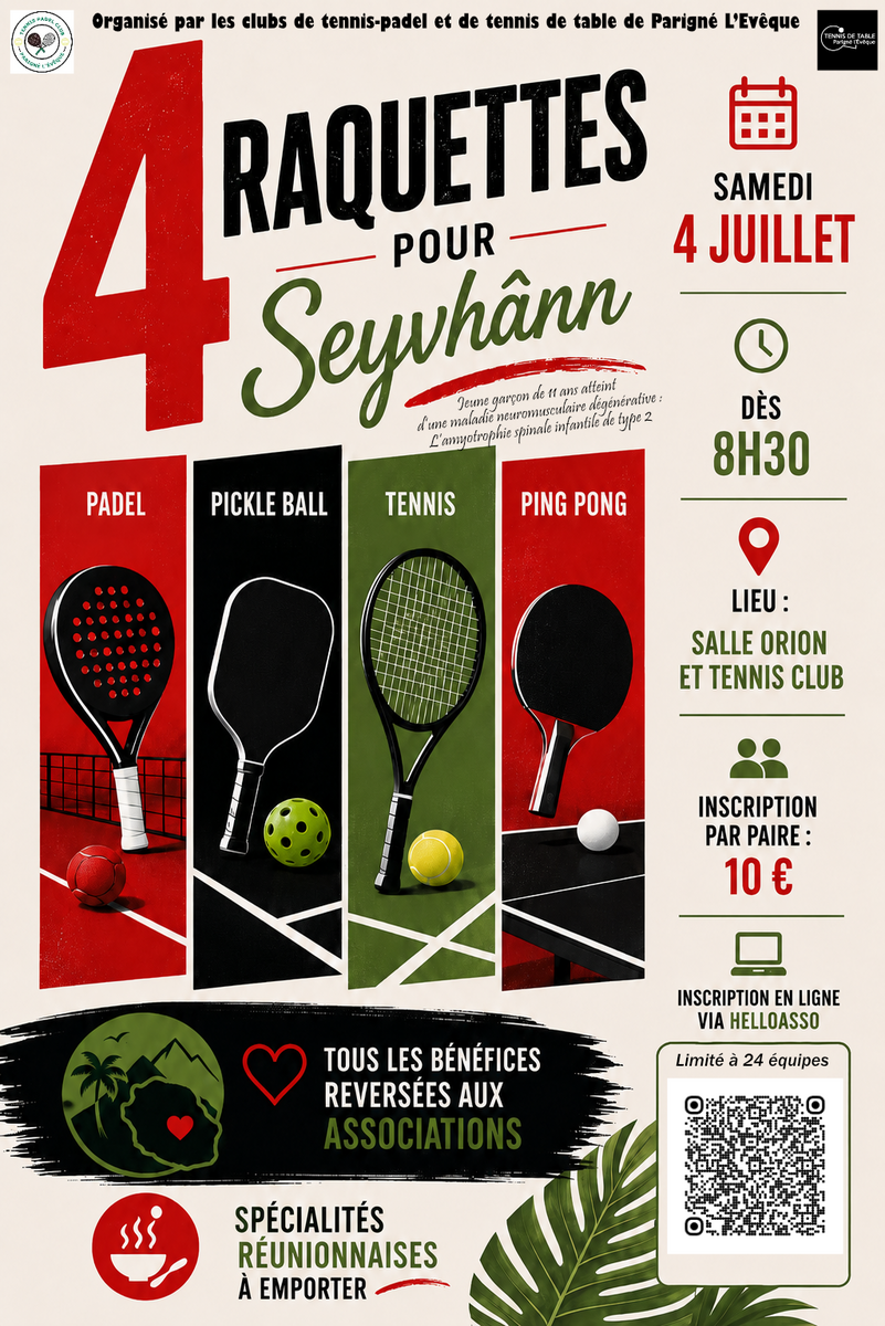 4 raquettes pour Seyvhânn