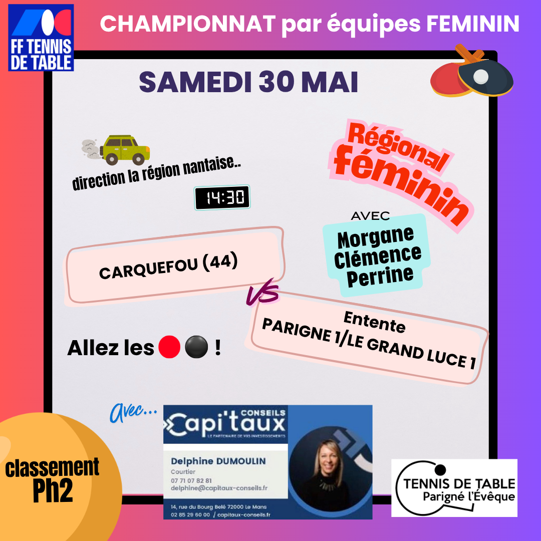 Championnat régional féminin - match de classement