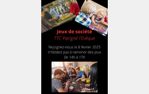 Après-midi &quot;Jeux de société&quot; par le CA Jeunes du TTC PARIGNE