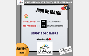 Championnat vétérans par équipe Ph1 - J7