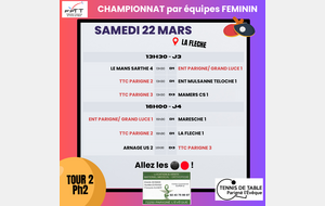 Championnat féminin Ph2 - Tour2