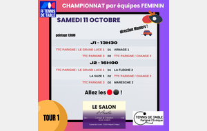 Championnat féminin Ph1 J1 &amp; J2