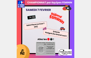 Championnat féminin Ph2 Régional J1