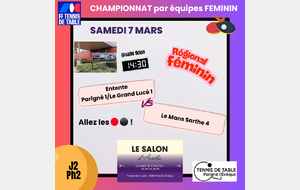 Championnat féminin Régional Ph2 J2