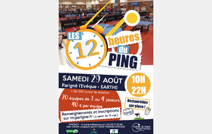 12 heures du ping - Edition 5