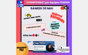 Championnat régional féminin - match de classement