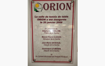 20 janvier 2026 - 20 ans de ping salle Orion
