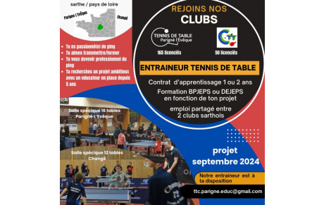 Recherche alternant éducateur sportif