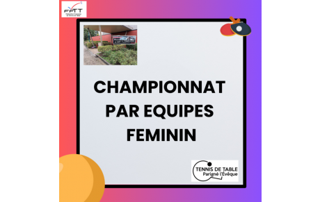 Championnat féminin - samedi 20 janvier