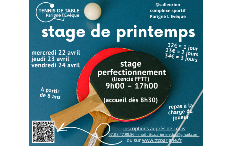 Retour sur les stages performance de printemps