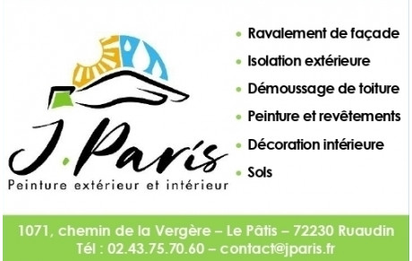 J. PARIS - Peinture extérieur &amp; intérieur
